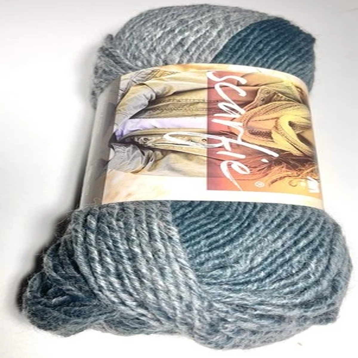 lion-brand-yarn-scarfie-1-skein-teal-silver-wool-blend-i-combine-shipping