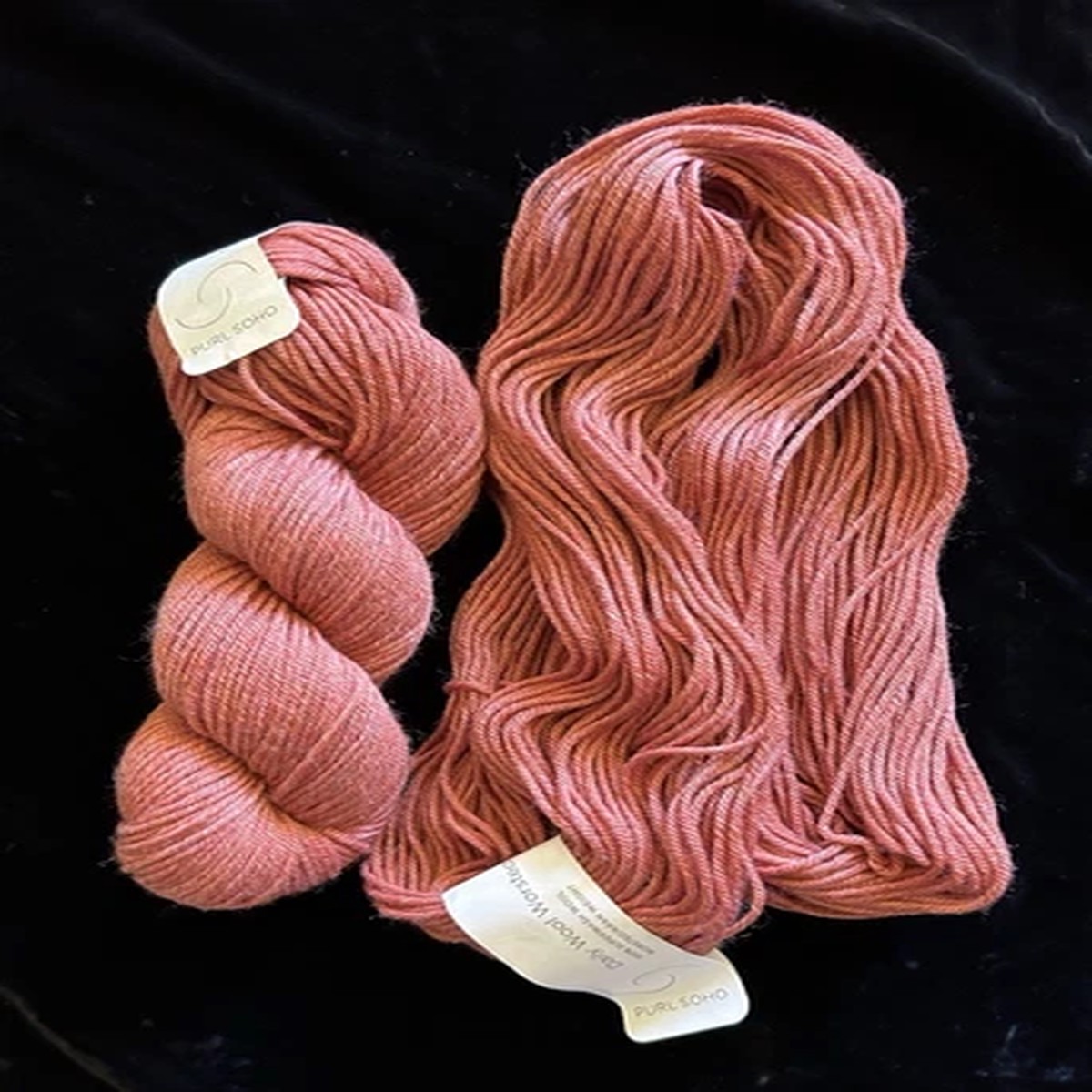 purl-soho-yarn-daily-wool-worsted-cinnamon-bark-100-superwash-aran-lot-of-2