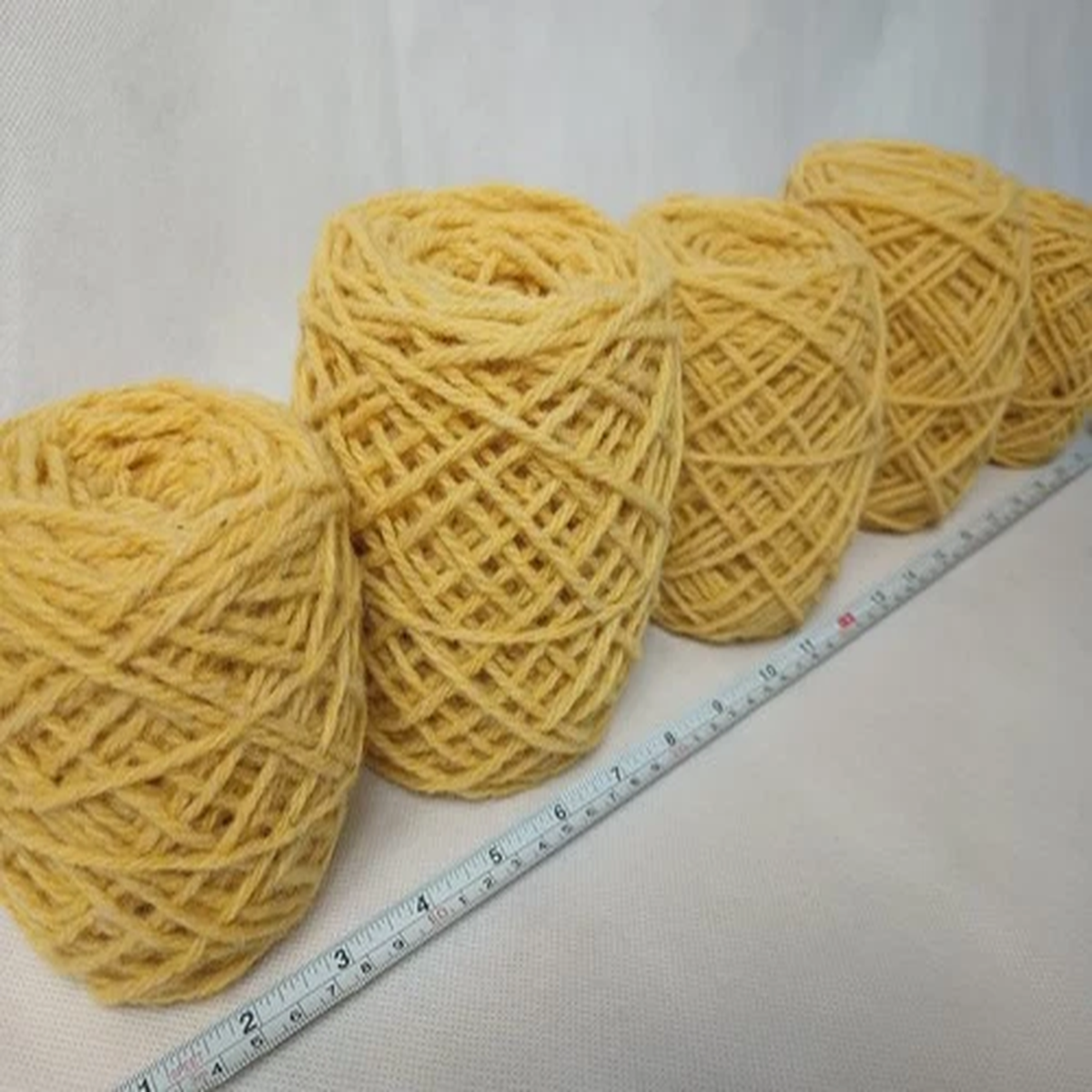 1-lb-yellow-yarn-aran-bulky-weight-knit-crochet-macrame-weave-sunshine-100-wool