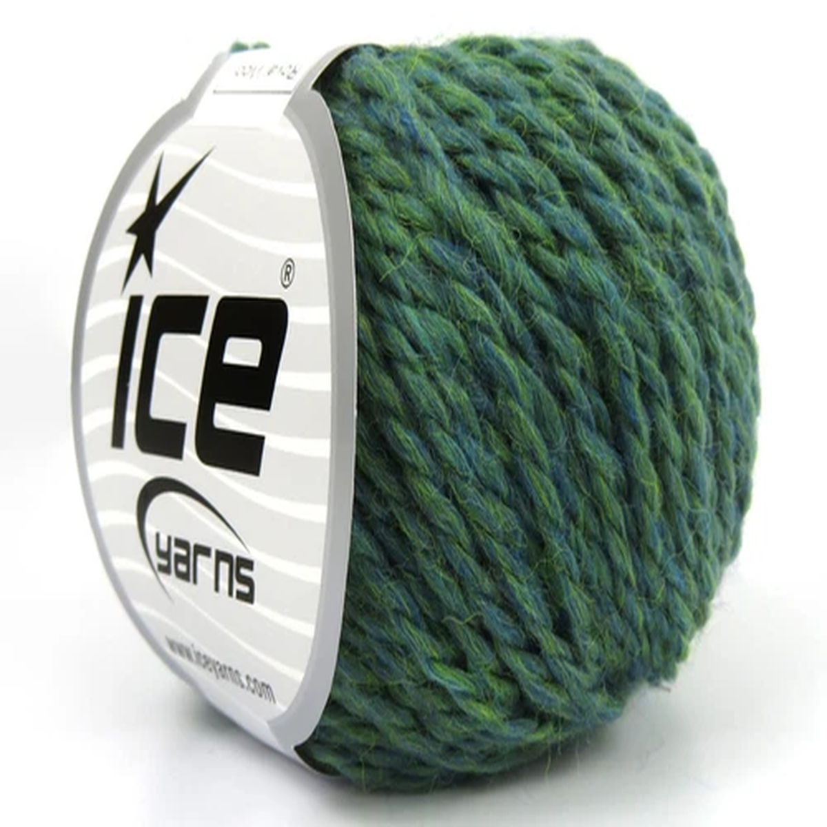 green-blue-melange-royal-wool-82386-ice-yarns-wool-nylon-blend-worsted-50g-109yd