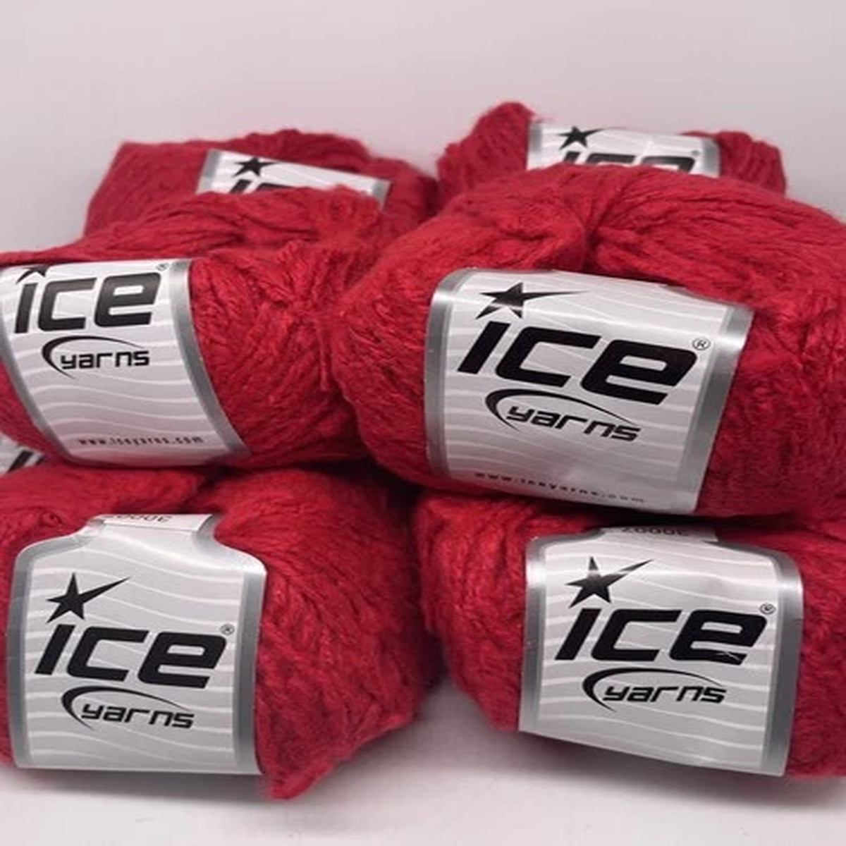 lot-of-8-skeins-ice-yarns-mohair-wool-color-red-ea-50-g-preowned