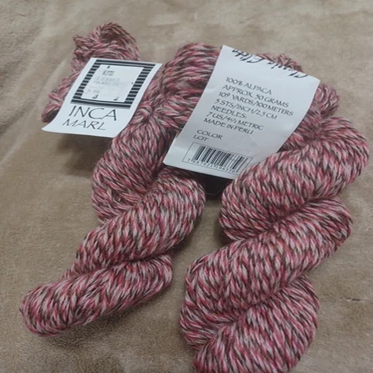 2-skeins-inca-marl-brand-alpaca-pinks-browns