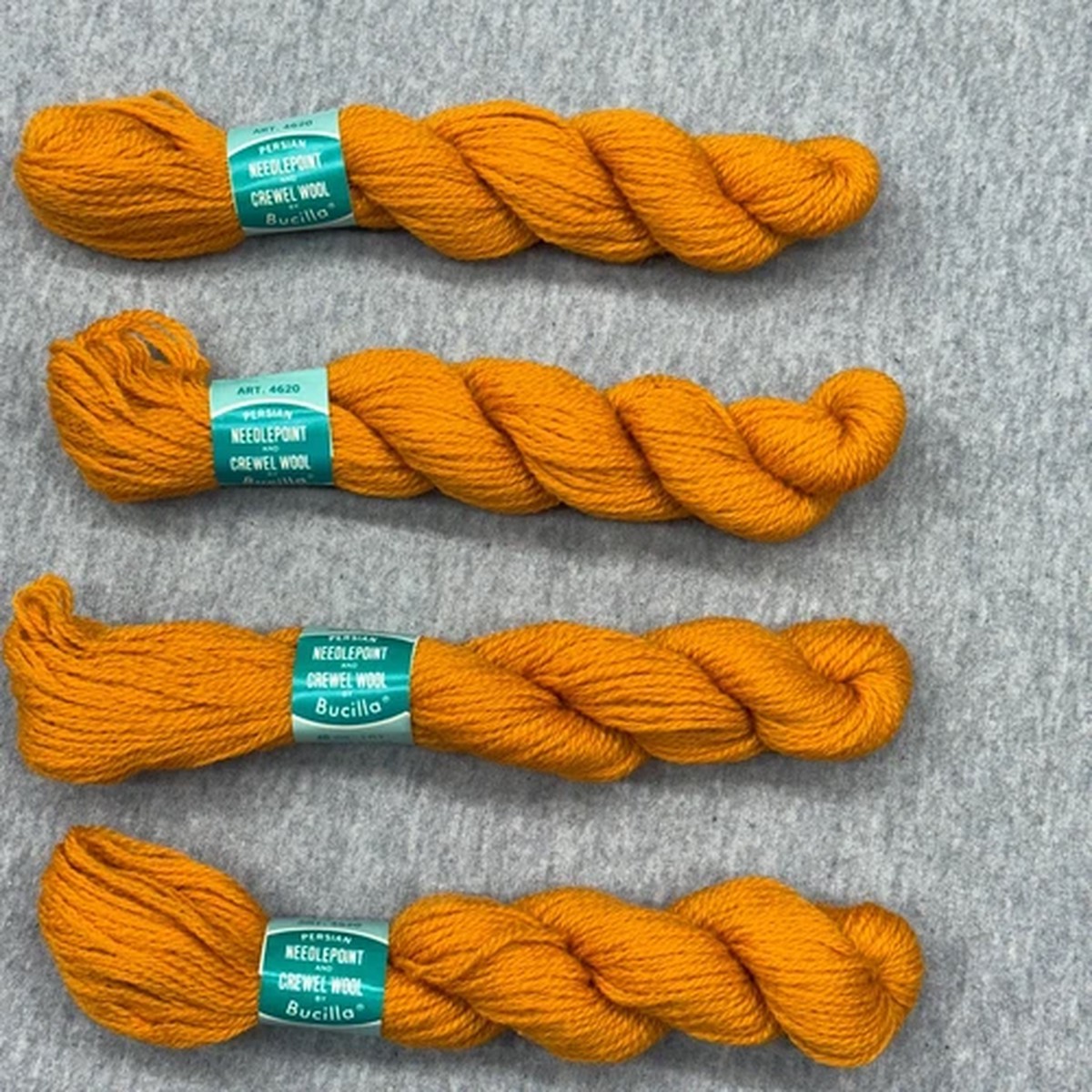 bucilla-lot-of-4-persian-needlepoint-crewel-100-virgin-wool-yarn-color-4