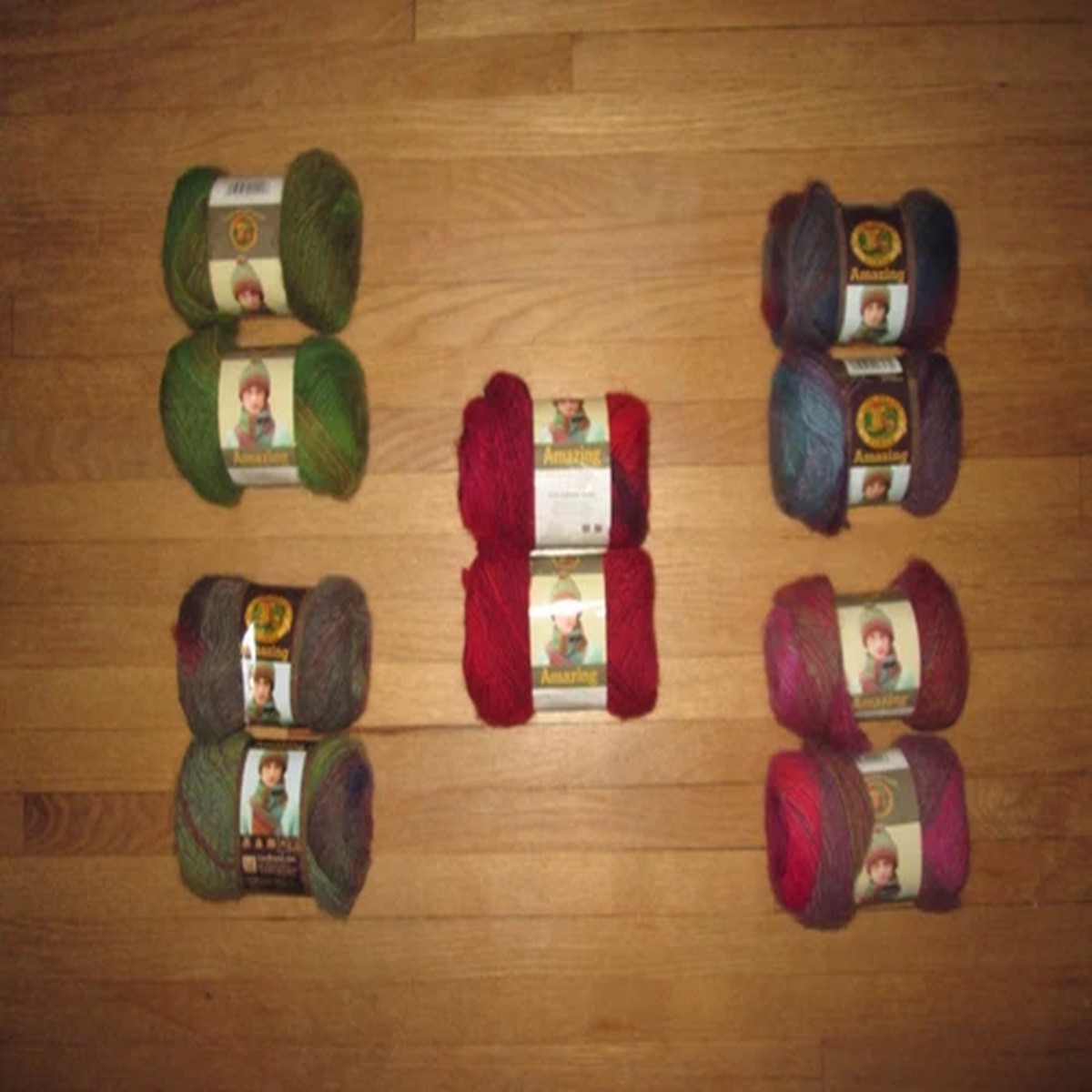 2-skeins-lion-brand-amazing-yarn-variegated-wool-acrylic-blend-your-choice