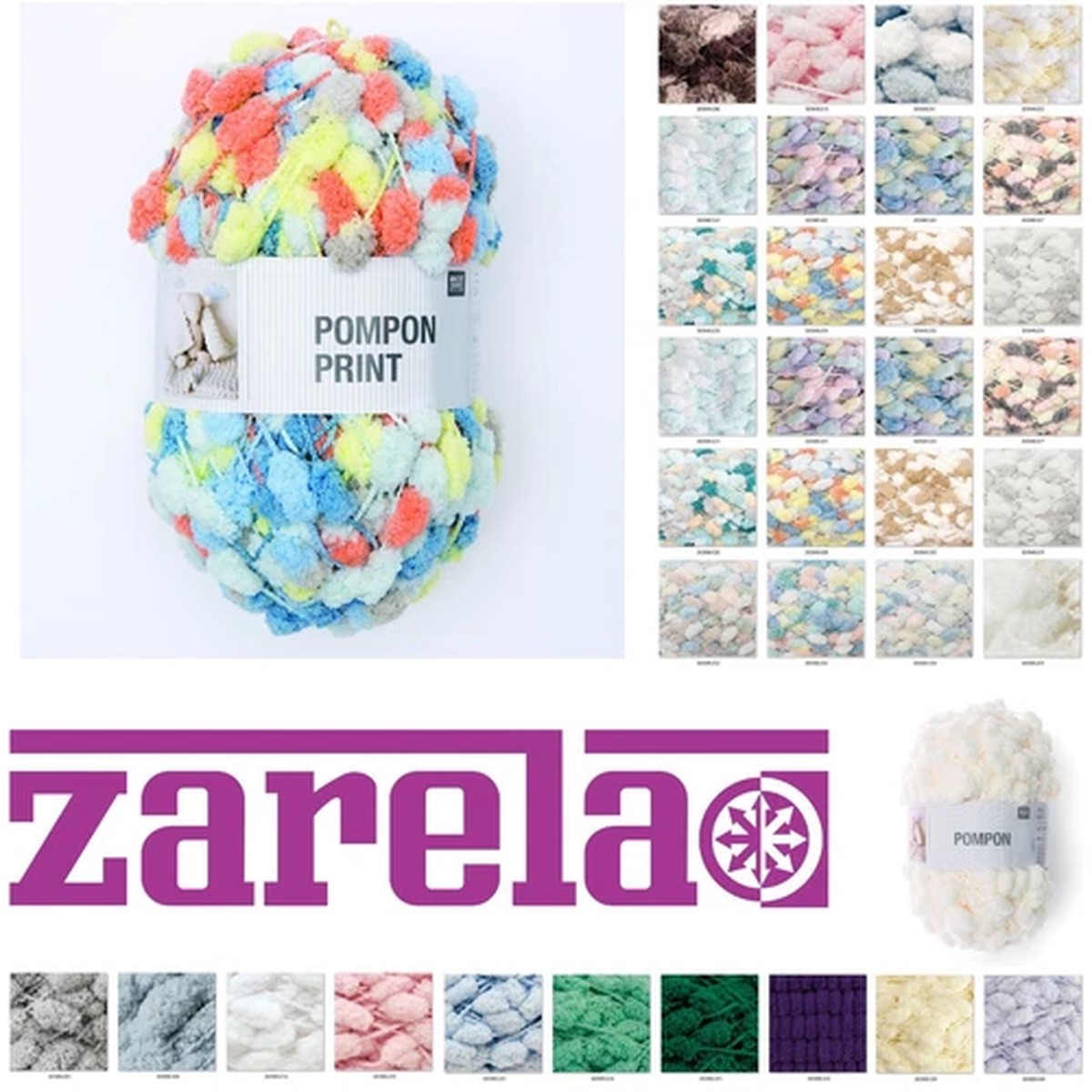 rico-creative-pompon-pompom-yarn-wool-200g-all-colours