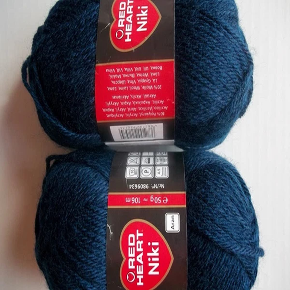 red-heart-niki-aran-wool-blend-yarn-marine-navy-lot-of-2-116-yds-each