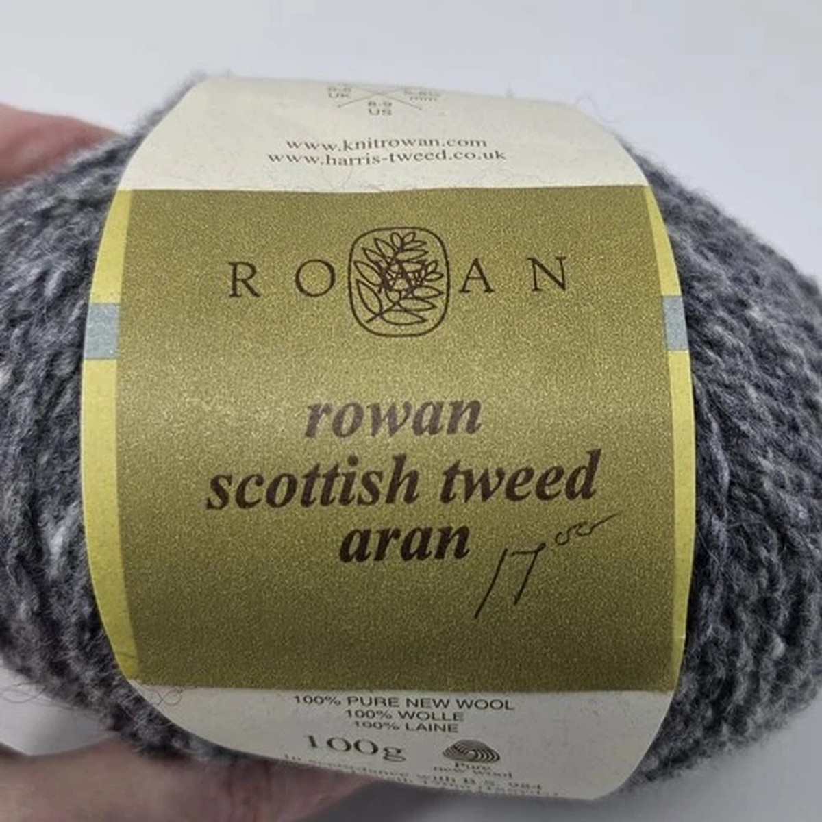 rowan-yarn-scottish-tweed-aran-lot-of-1-color-04-storm-gray-new-disc