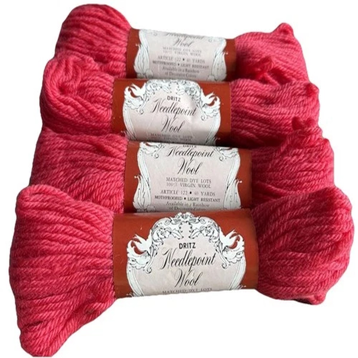 strawberry-scovill-dritz-4-four-matched-skeins-122-551-nos-australia-40-yds-ea