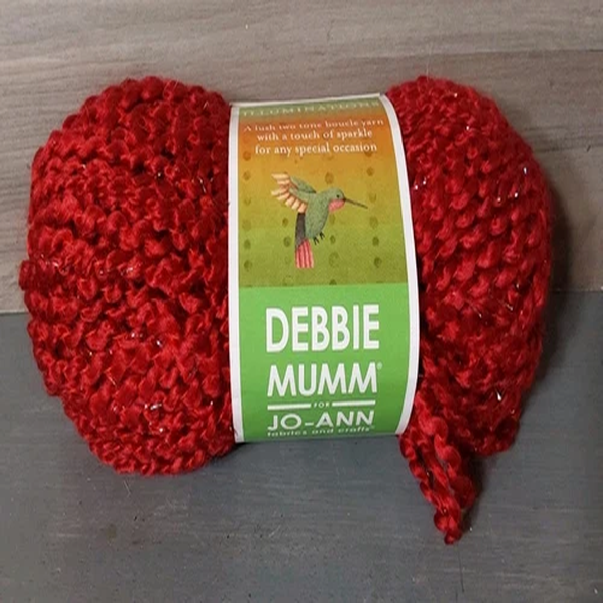 debbie-mumm-yarn-illumanations-firecracker-red-w-sparkle-3oz-92-yrds-1-skein