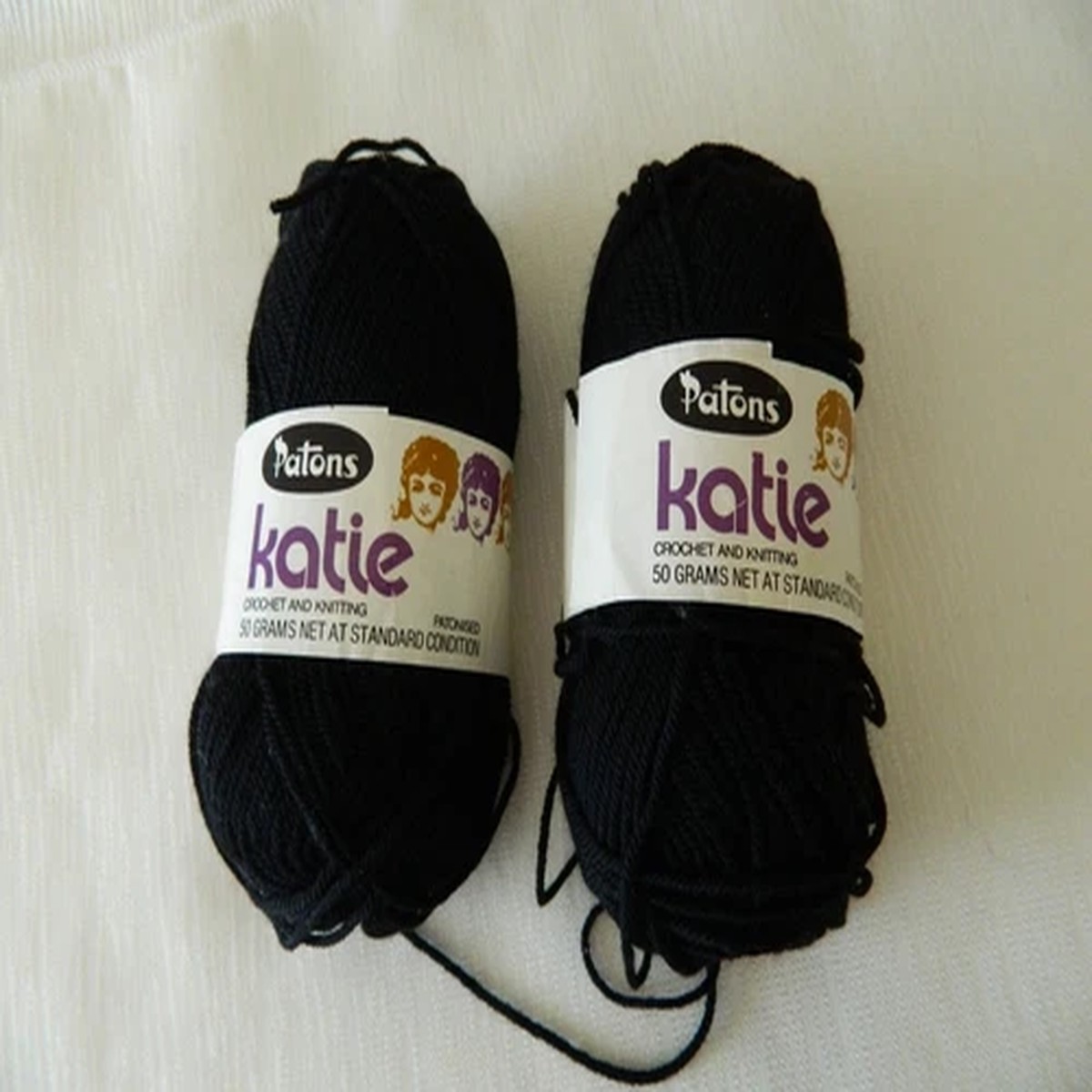 yarn-patons-katie-wool-nylon-patonised-black-lot-knitting-craft-hobby-australia