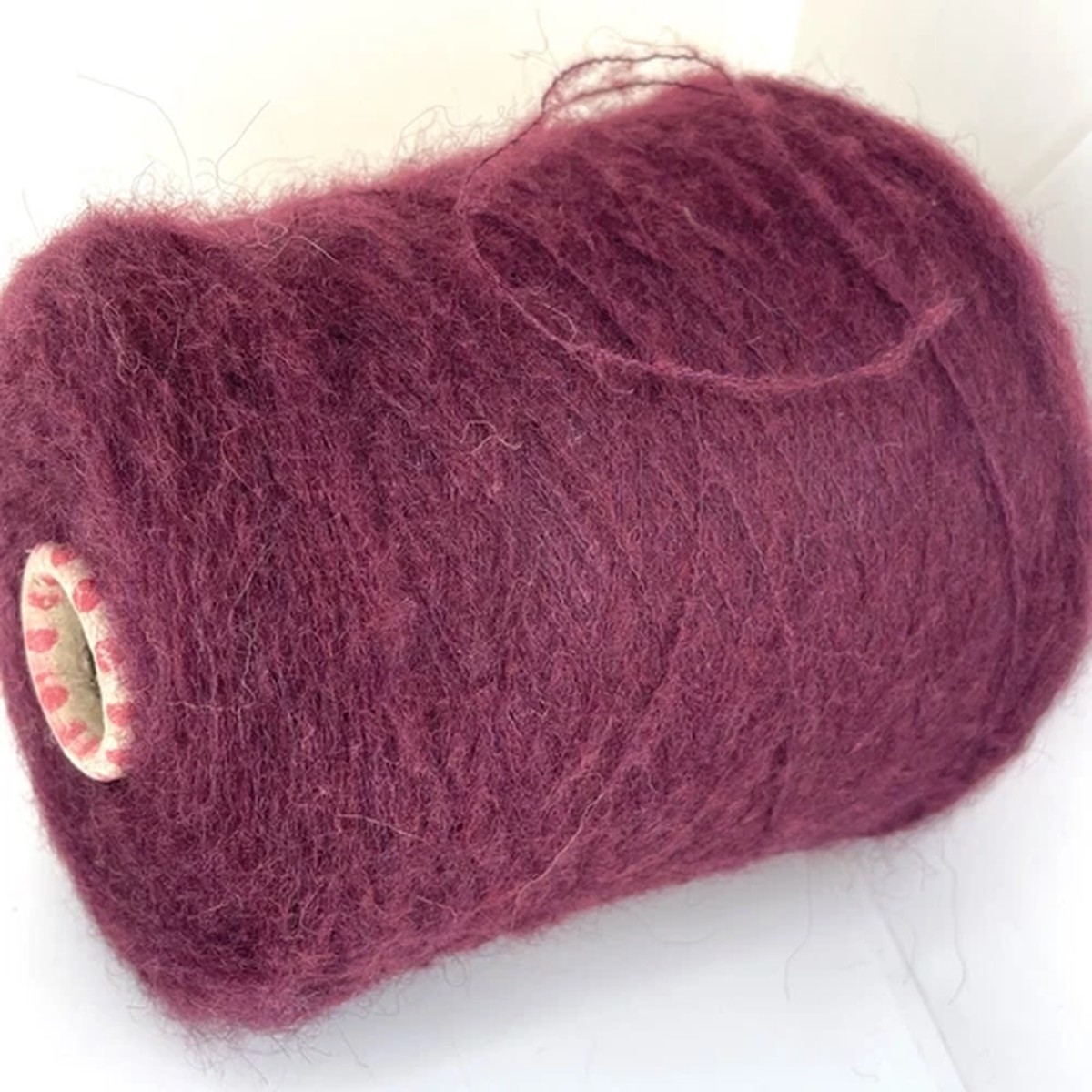 burgundy-alpaca-wool-fluffy-yarn-on-cone-for-crafts-knitting-usa-tariff-free