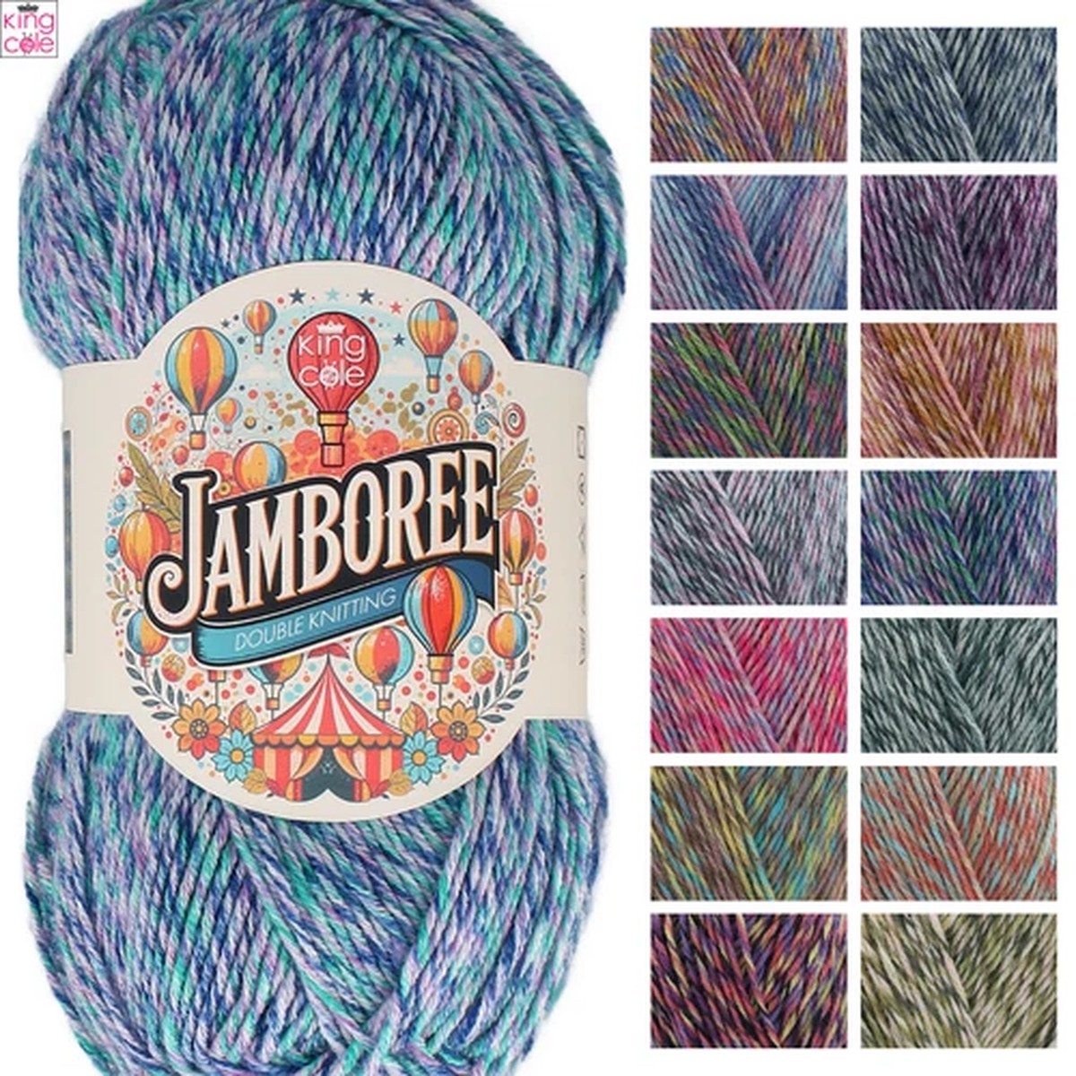 king-cole-jamboree-dk-100g-knitting-wool-yarn-acrylic-crochet-craft
