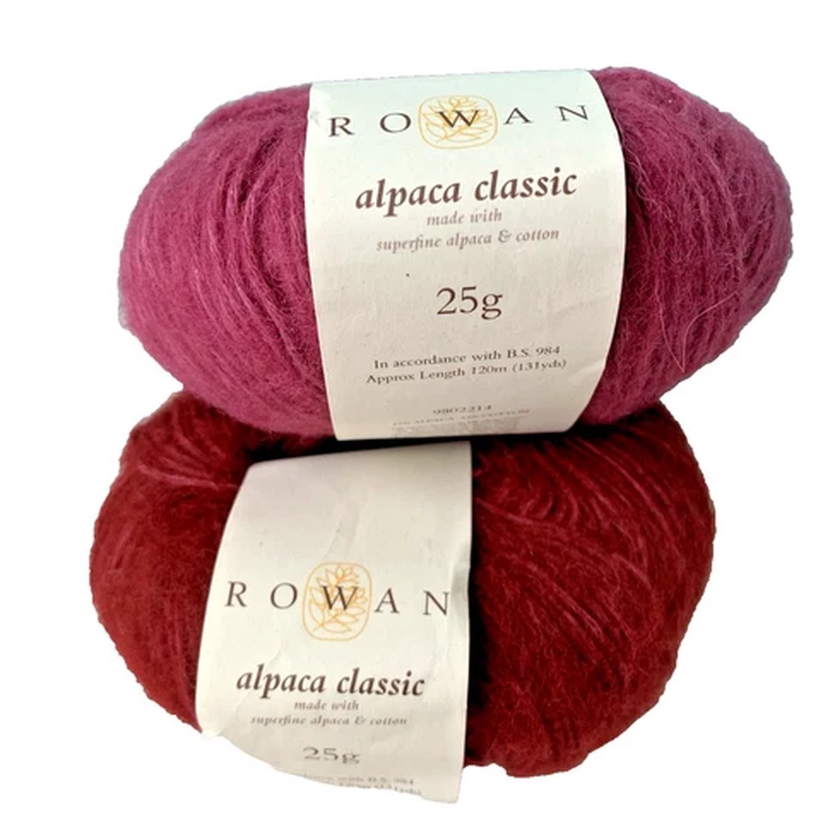 rowan-alpaca-classic-berry-dahlia-25g-131-yds-alpaca-cotton-dk-lot-of-2