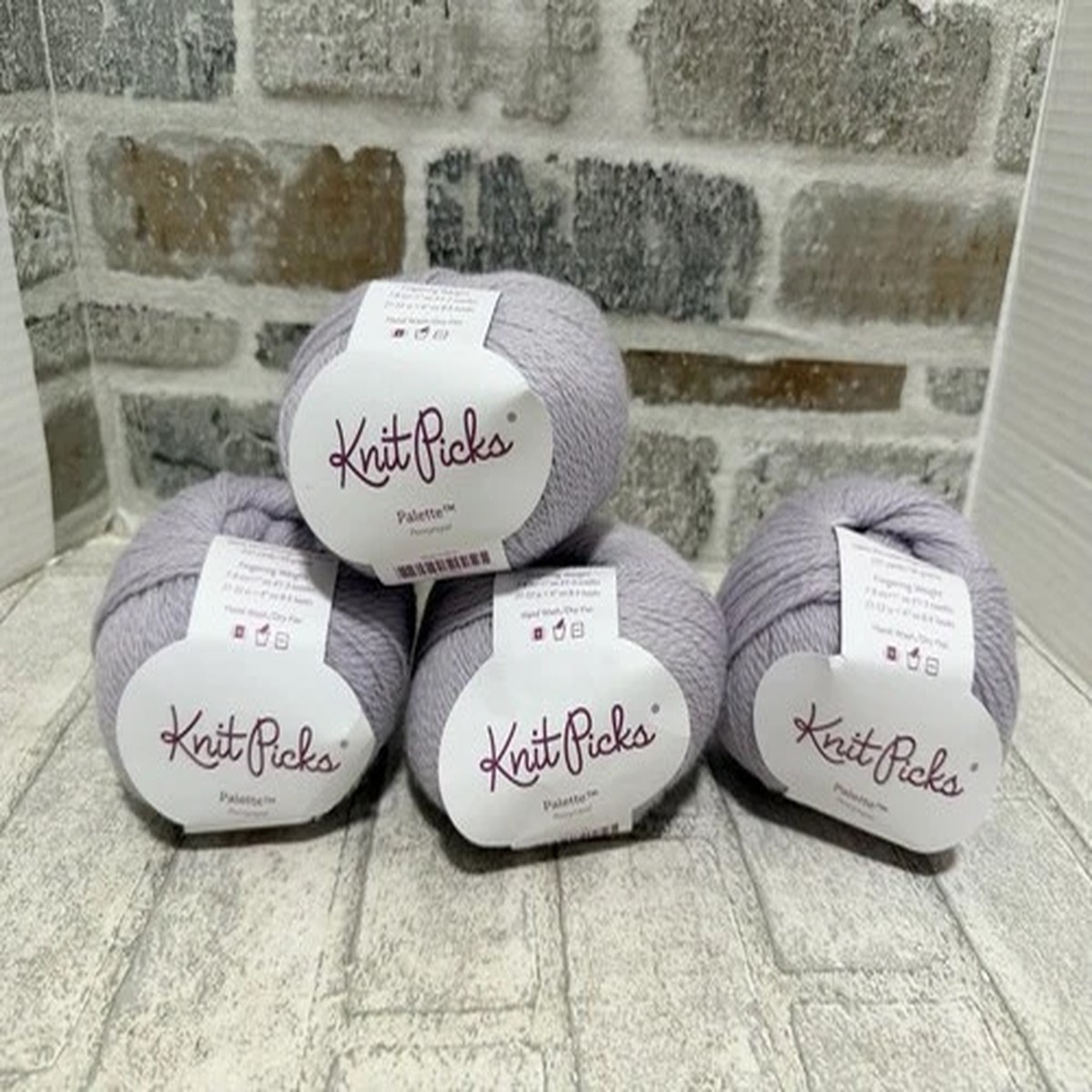 lot-of-4-knit-picks-palette-yarn-peruvian-highland-wool-231-yards-pennyroyal