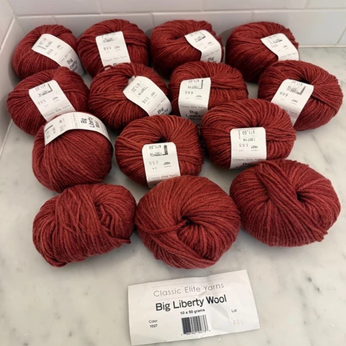 classic-elite-big-liberty-wool-yarn-lot-14-color-1027-carmine-discontinued