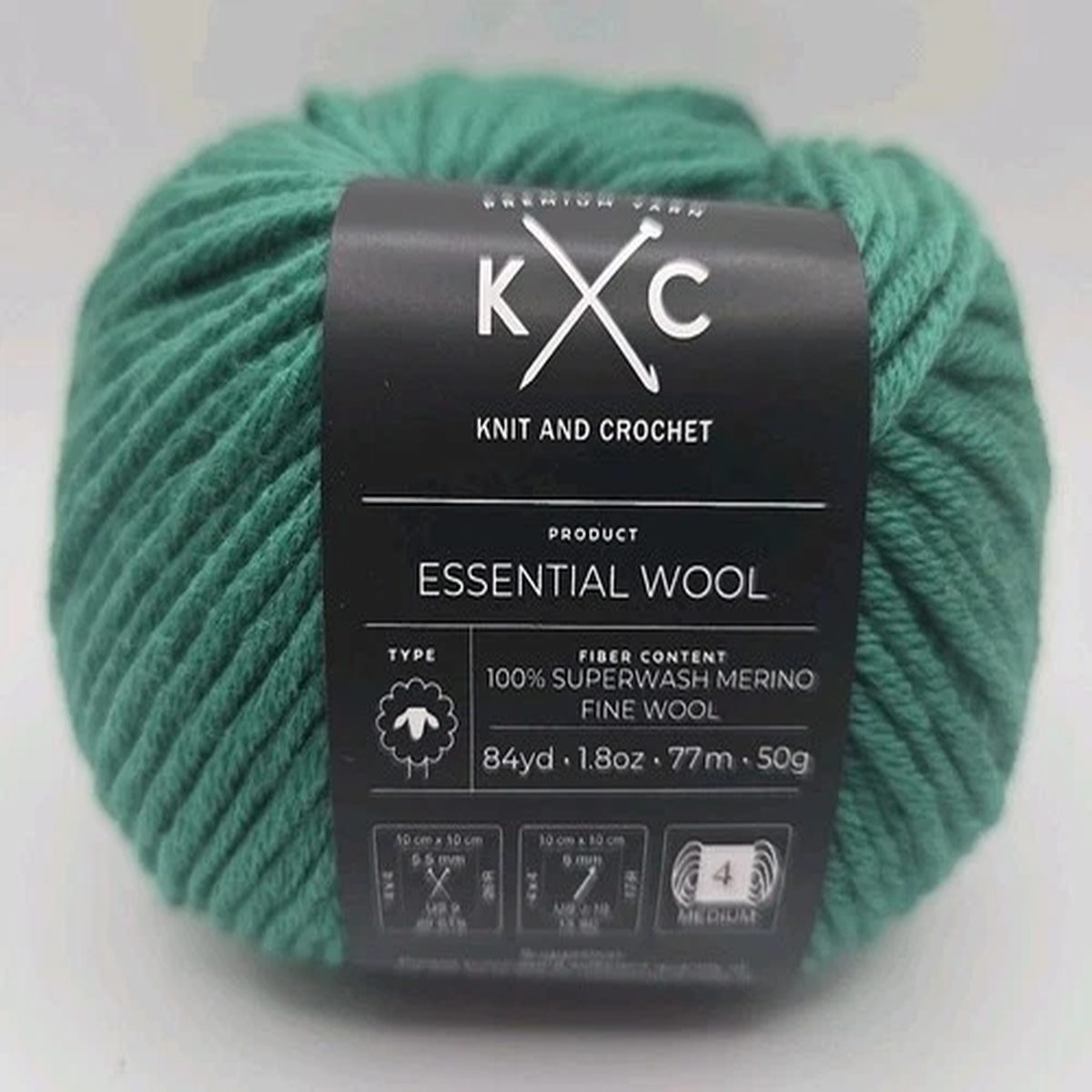 k-c-essential-yarn-100-superwash-merino-fine-wool-peacock-feathers-color