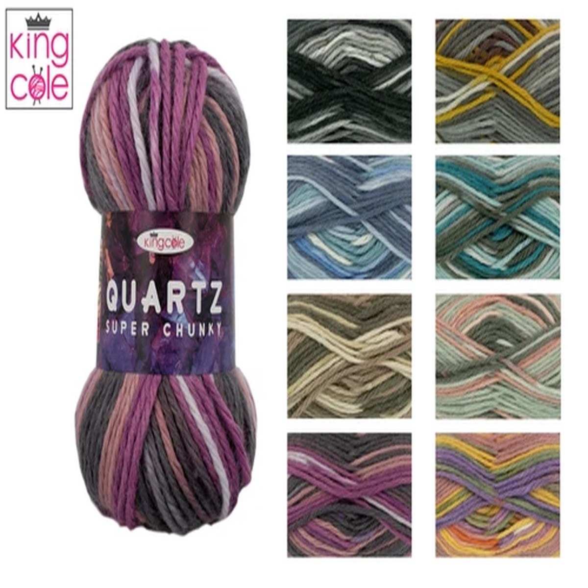 king-cole-quartz-super-chunky-100g-knitting-yarn-self-striping-wool-acrylic-mix