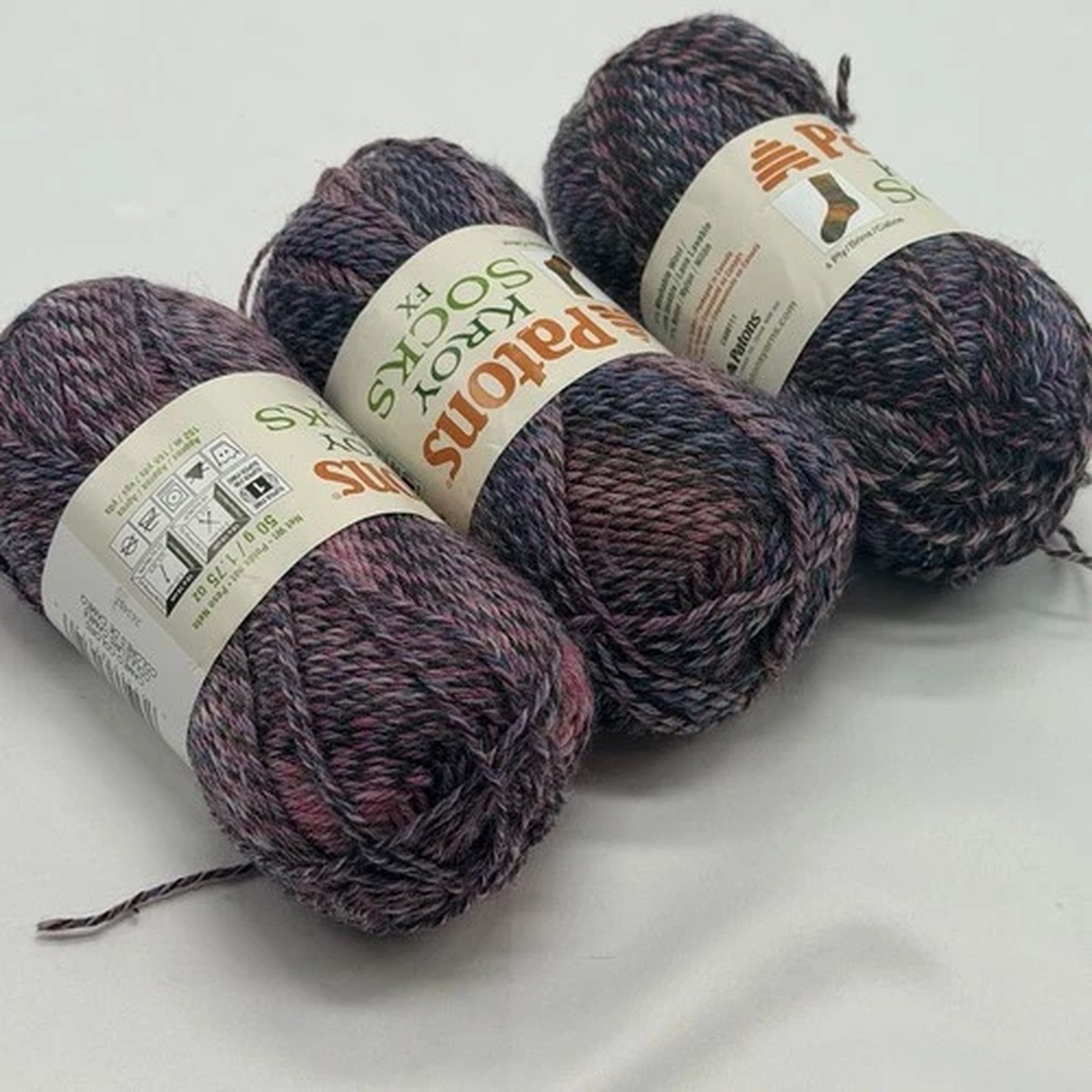 patons-kroy-socks-fx-yarn-lot-of-3-cameo-colors-4-ply-wool-nylon-50g-166yd-y13