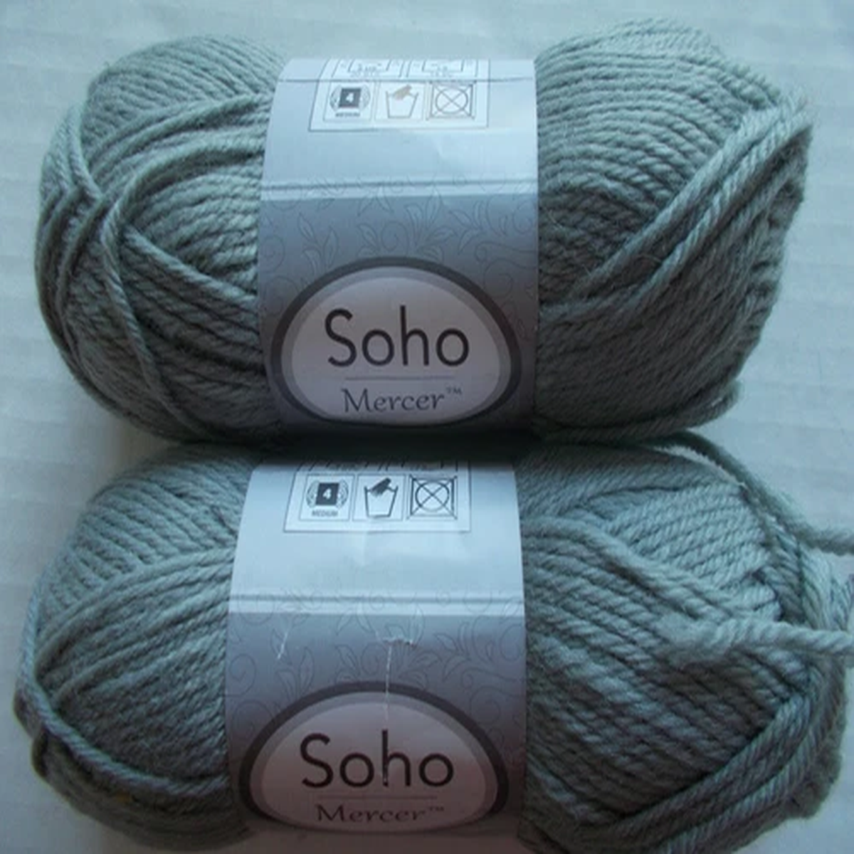 soho-mercer-wool-blend-yarn-natural-grey-lot-of-2-109-yds-each