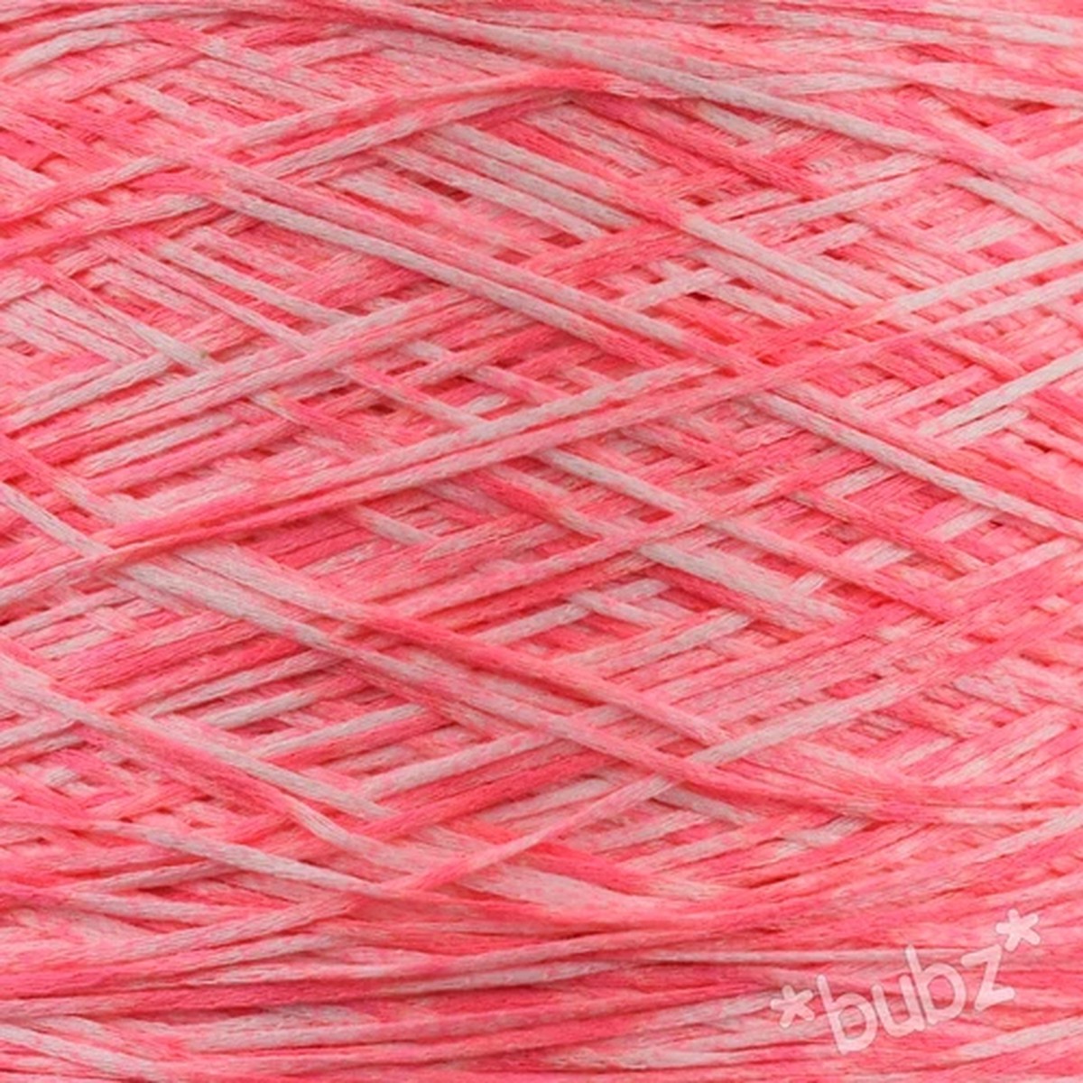 pink-white-4-ply-italian-tape-yarn-400g-cone-8-ball-space-dyed-ribbon-knitting