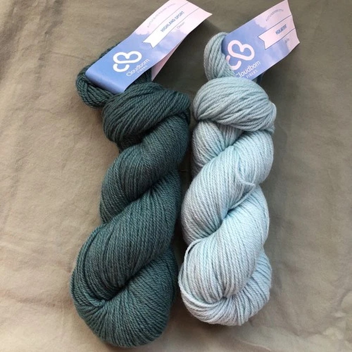 2-hanks-cloudborn-yarn-light-blue-medium-blue-green-100-wool