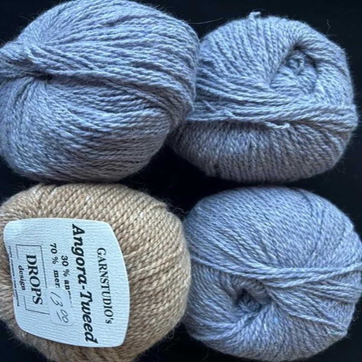 lot-of-4-skeins-luxury-garnstudio-drops-angora-tweed-yarn-w-angora-merino-wool