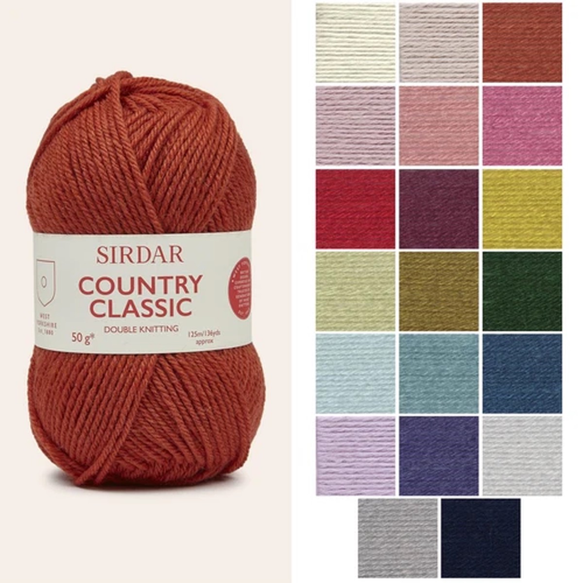 sirdar-country-classic-dk-wool-merino-blend-knitting-yarn-various-colours