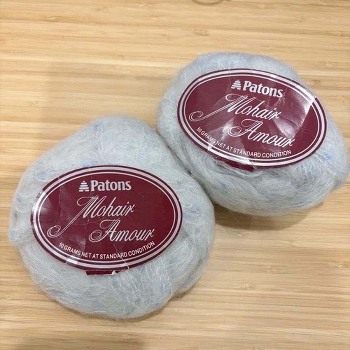 2-balls-patons-fashion-70-mohair-wool-amour-vintage-yarn-50-gms-grey-blue-nylon