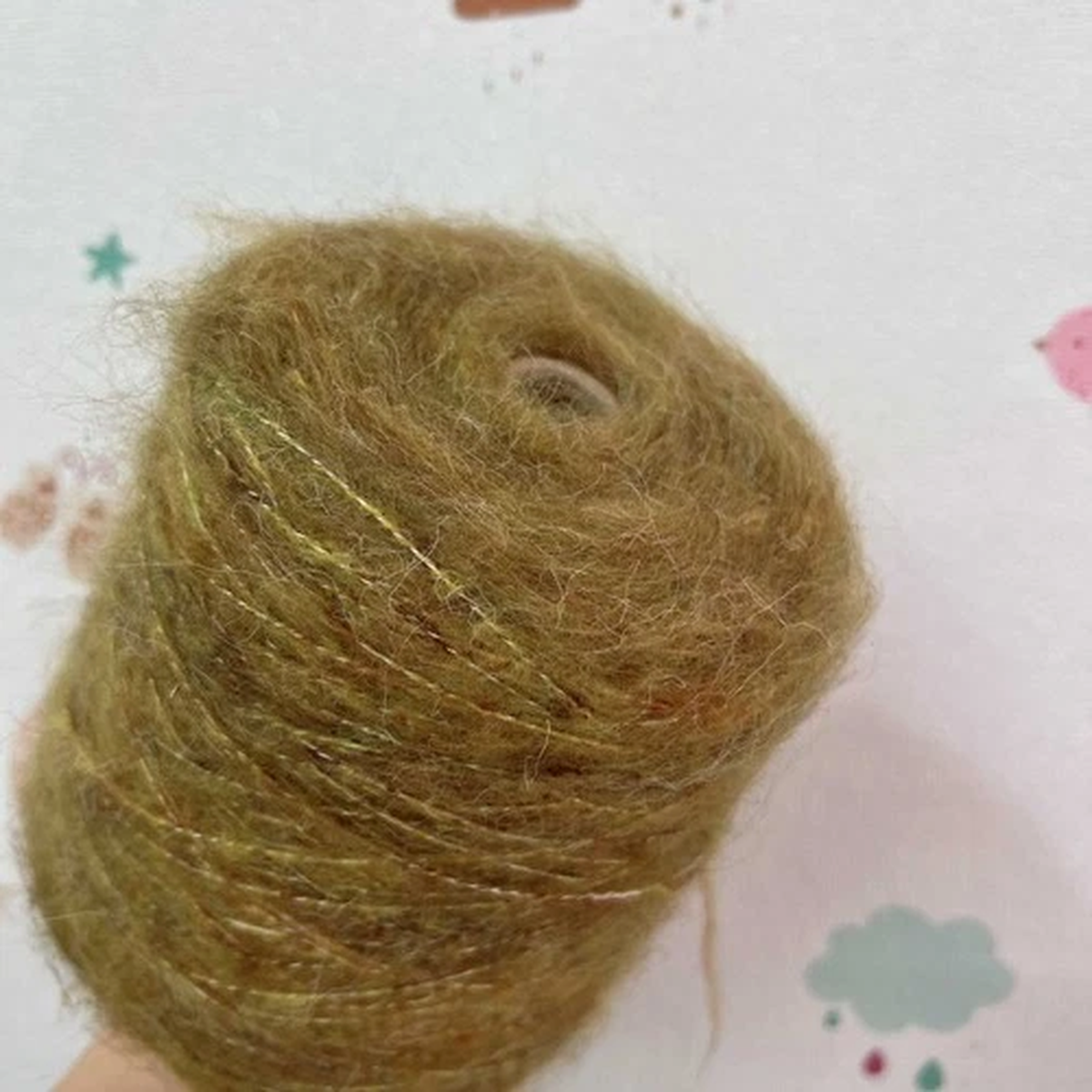 500g-imported-italian-10-alpaca-wool-autumn-green-mohair-medium-thick-yarn