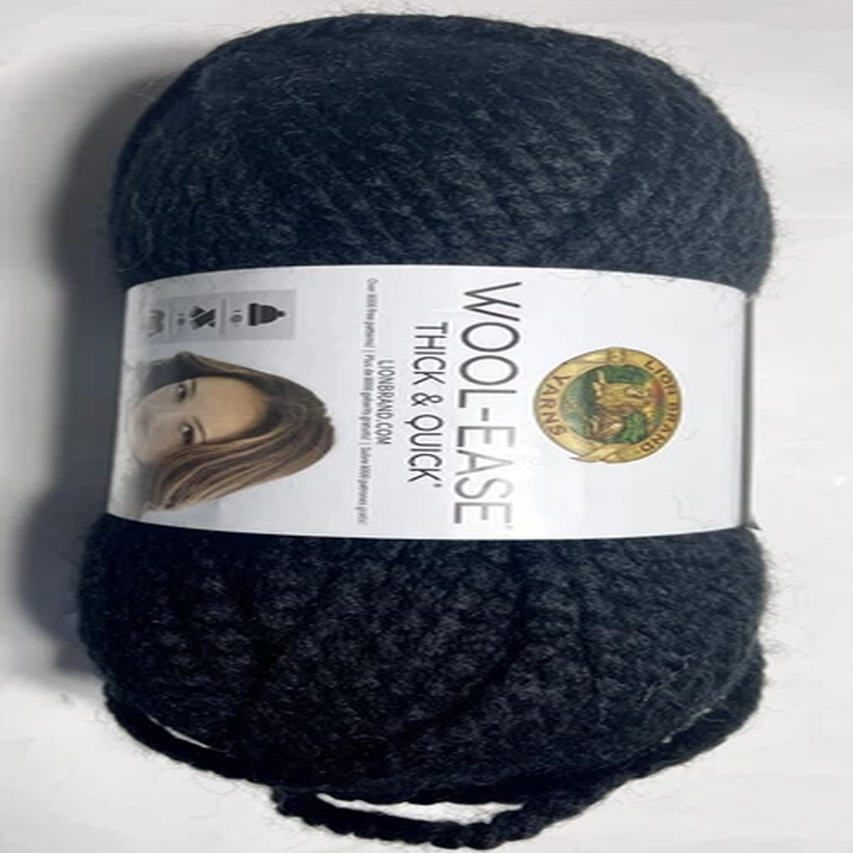 lion-brand-yarn-wool-ease-thick-quick-1pk-black-i-combine-shipping-see-det