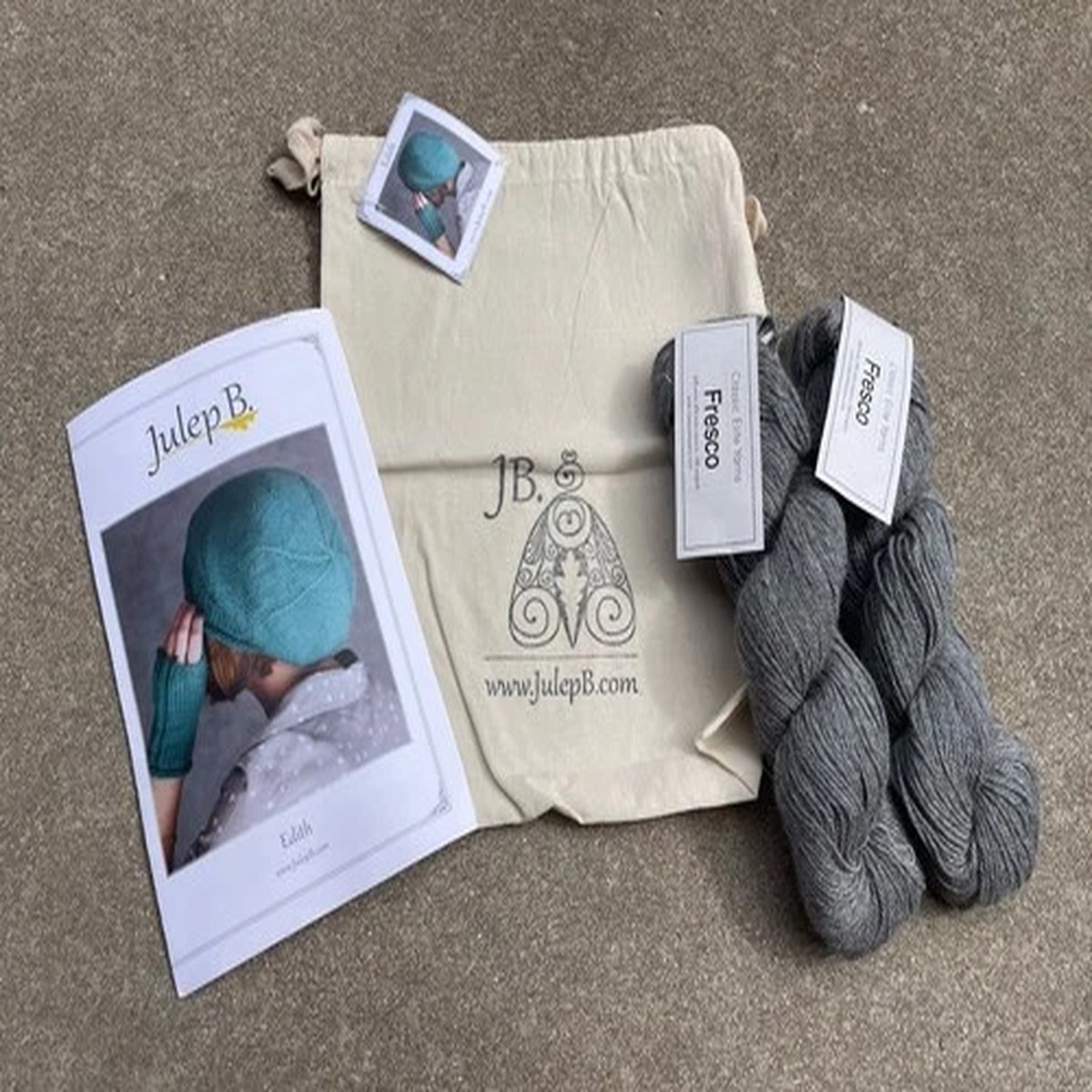 vtg-classic-elite-yarns-fresco-alpaca-wool-blend-2-skeins-julep-b-hat-pattern