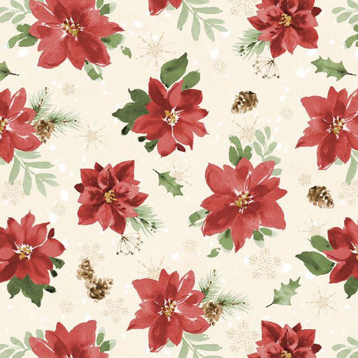 cardinal-celebration-collection-tossed-poinsettias-cotton-fabric-37756