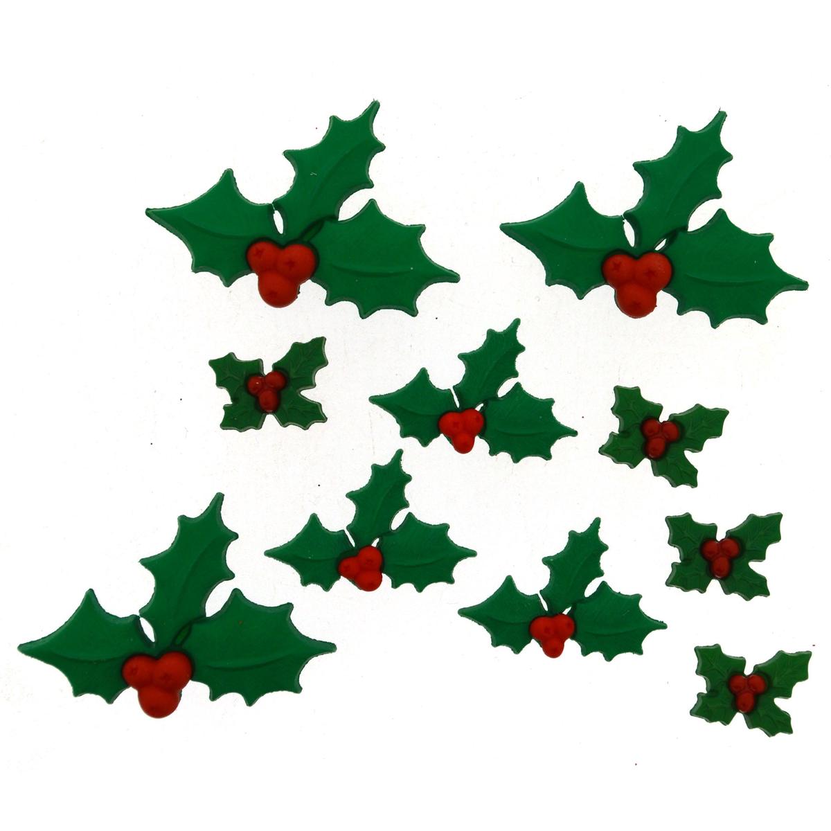 buttons-christmas-hollly-jolly-2478
