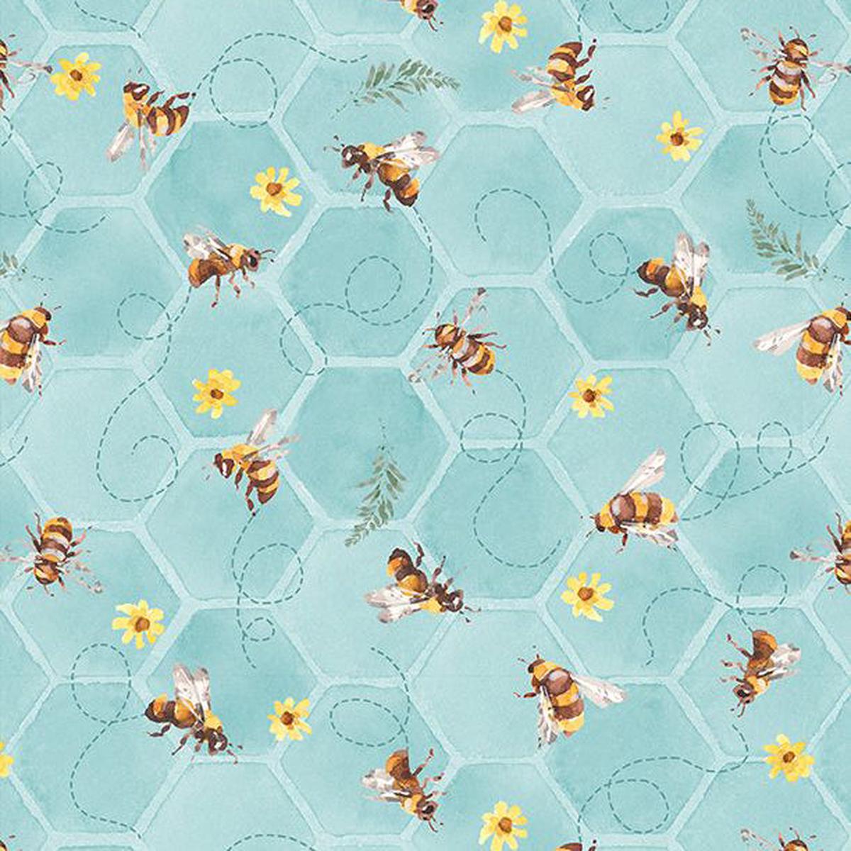 sunflower-sweet-collection-bee-toss-cotton-fabric-17795