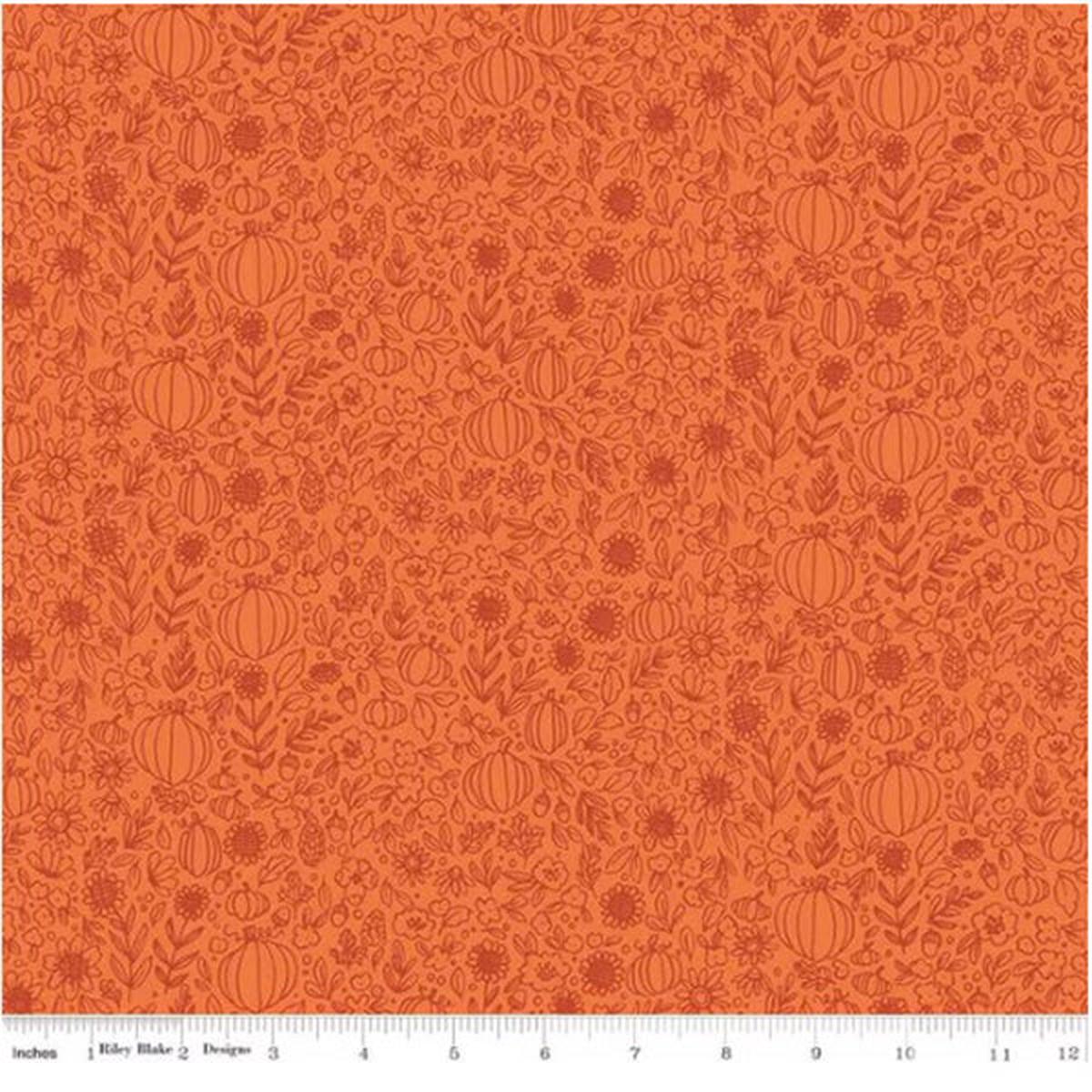 happy-fall-days-collection-floral-outline-cotton-fabric-c16344