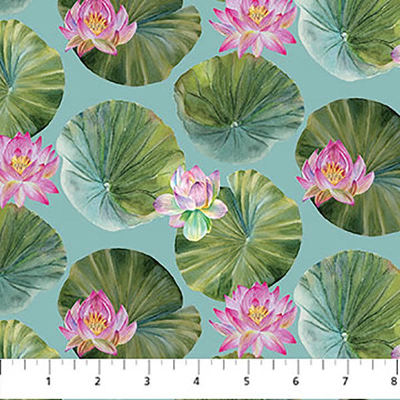 water-lilies-collection-lily-pads-cotton-fabric-dp25059