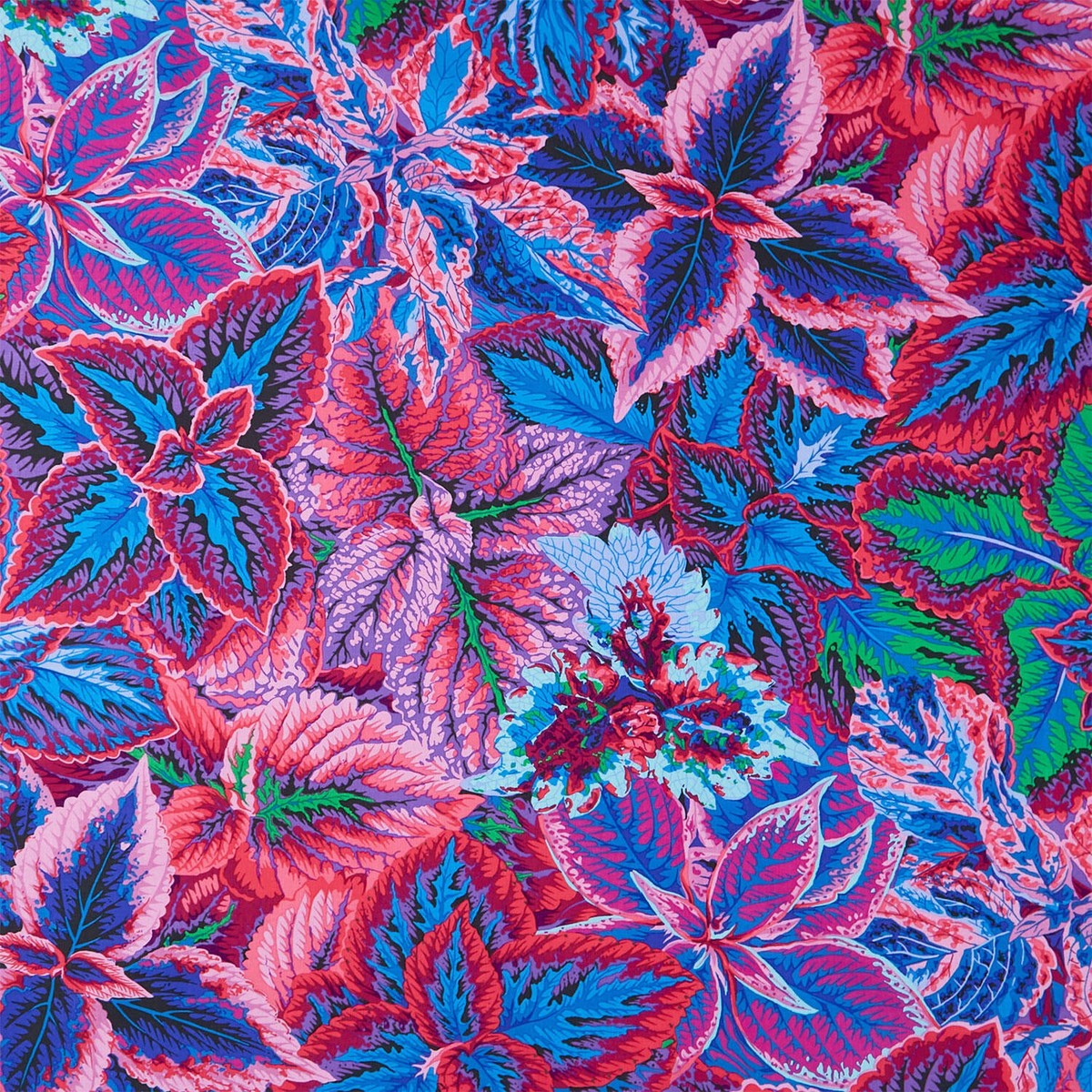 kaffe-fassett-collective-august-2025-bold-leaves-blue-yardage