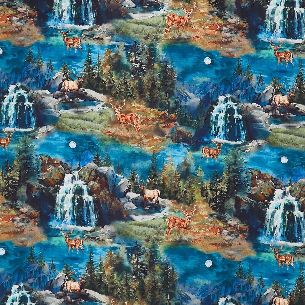 outdoor-adventure-majestic-deer-night-cotton-yardage