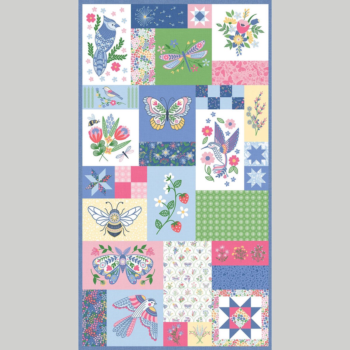 ingrid-s-wildflowers-birds-and-butterflies-blue-panel