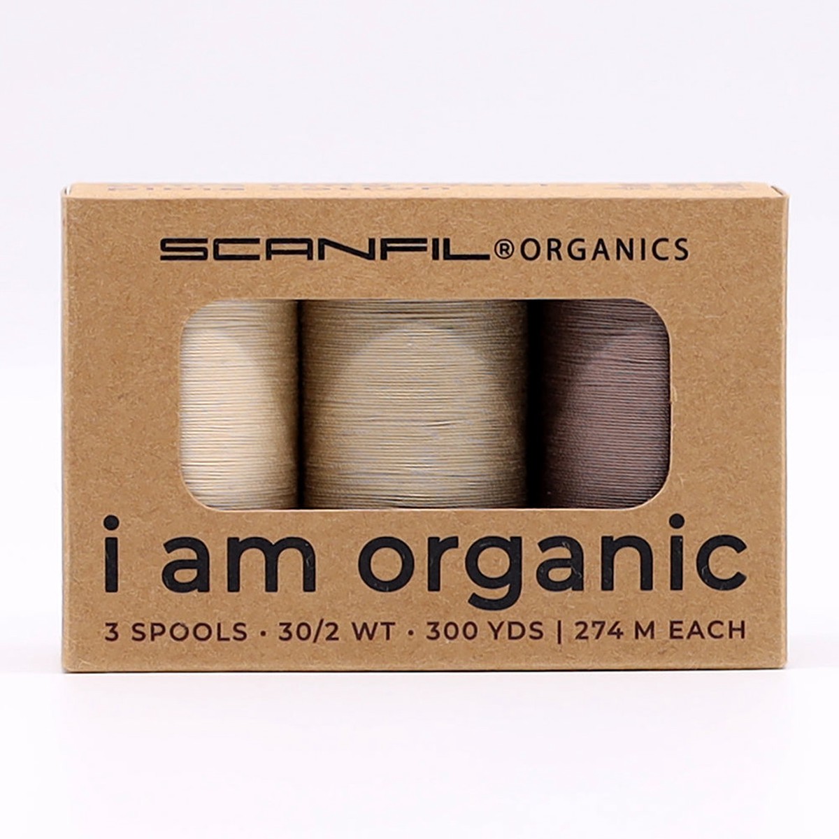 scanfil-30wt-organic-pima-cotton-thread-trio-set-3ct-300yd-spools-tan-shades