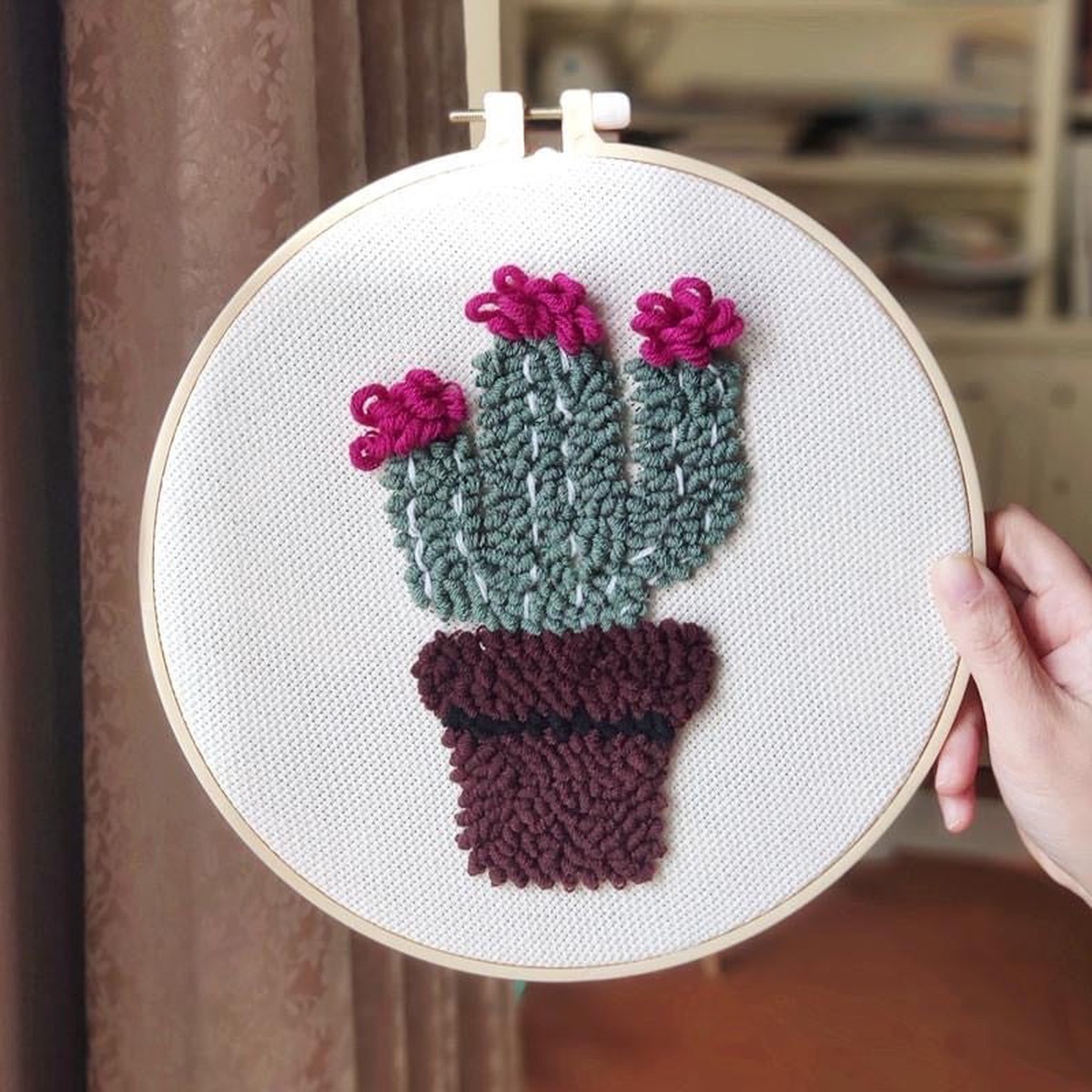 punch-needle-starter-kits-cactus-pot-plant