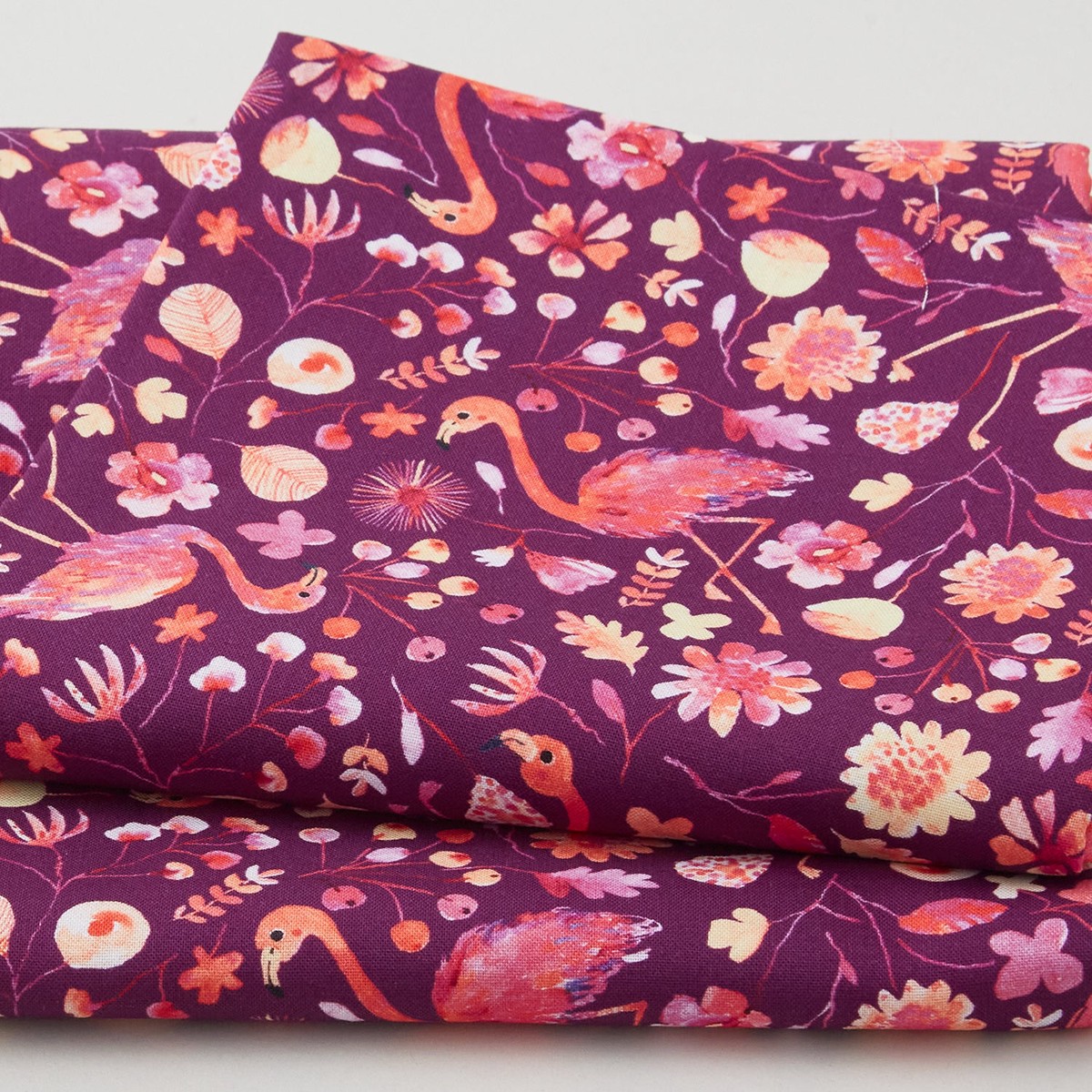 flora-fun-flamingoes-aubergine-2-yard-cut