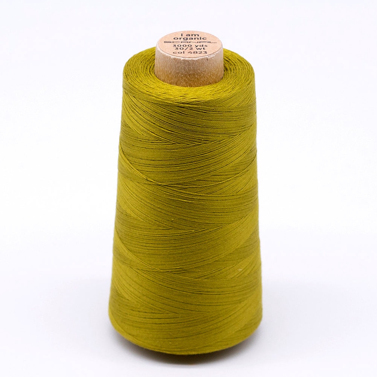 scanfil-30wt-organic-pima-cotton-thread-3000-yd-cone-4823-green-envy