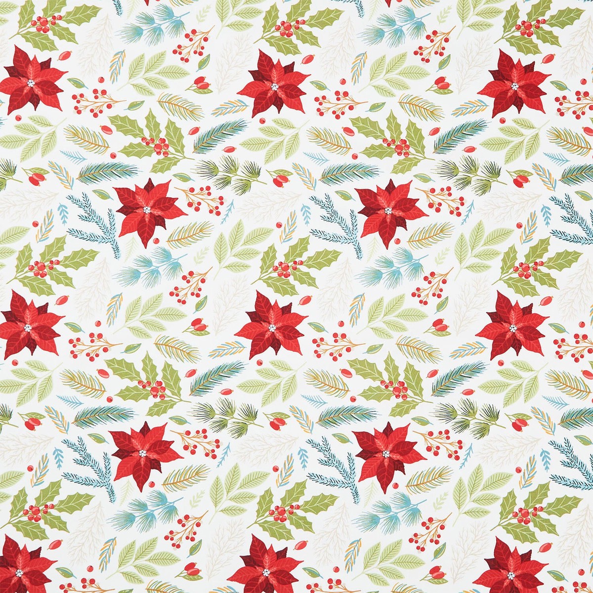holly-jolly-calico-poinsettia-floral-ecru-yardage