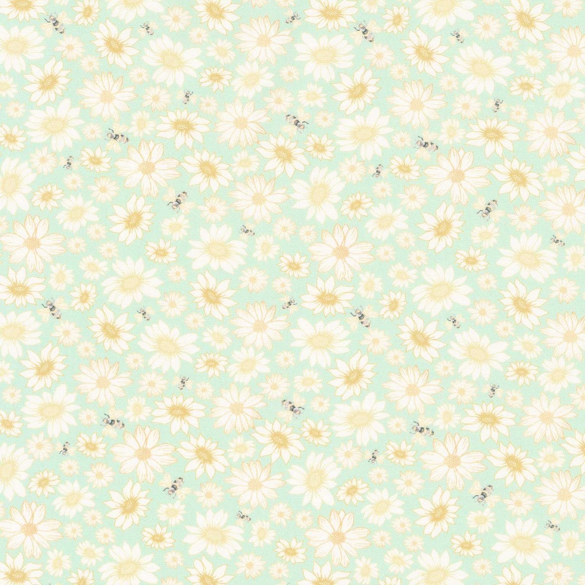 home-sweet-home-tossed-flowers-bees-sage-yardage