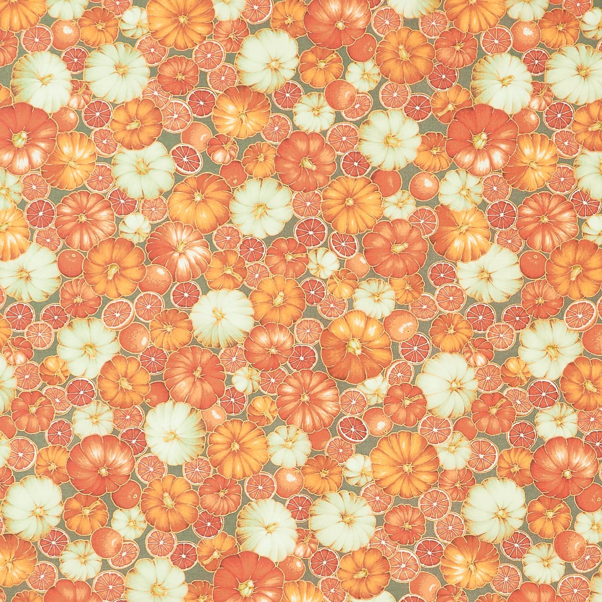 sweet-pumpkin-spice-pumpkins-eucalyptus-metallic-yardage