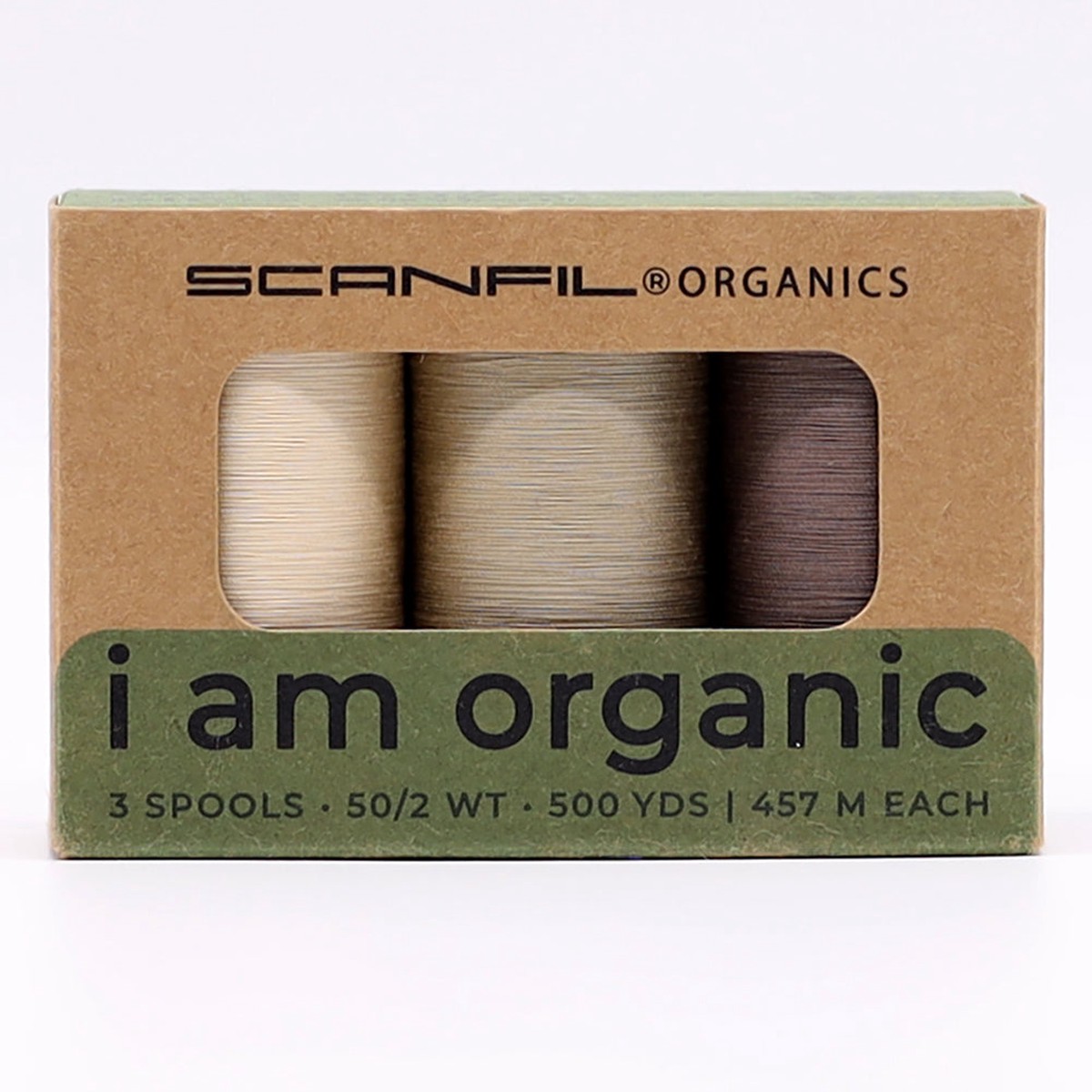 scanfil-50wt-organic-pima-cotton-thread-trio-set-3ct-500yd-spools-tan-shades