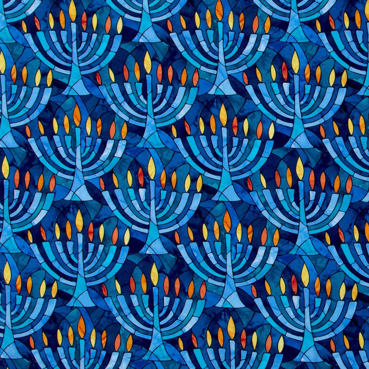 hanukkah-lights-menorahs-blue-multi-digitally-printed-yardage