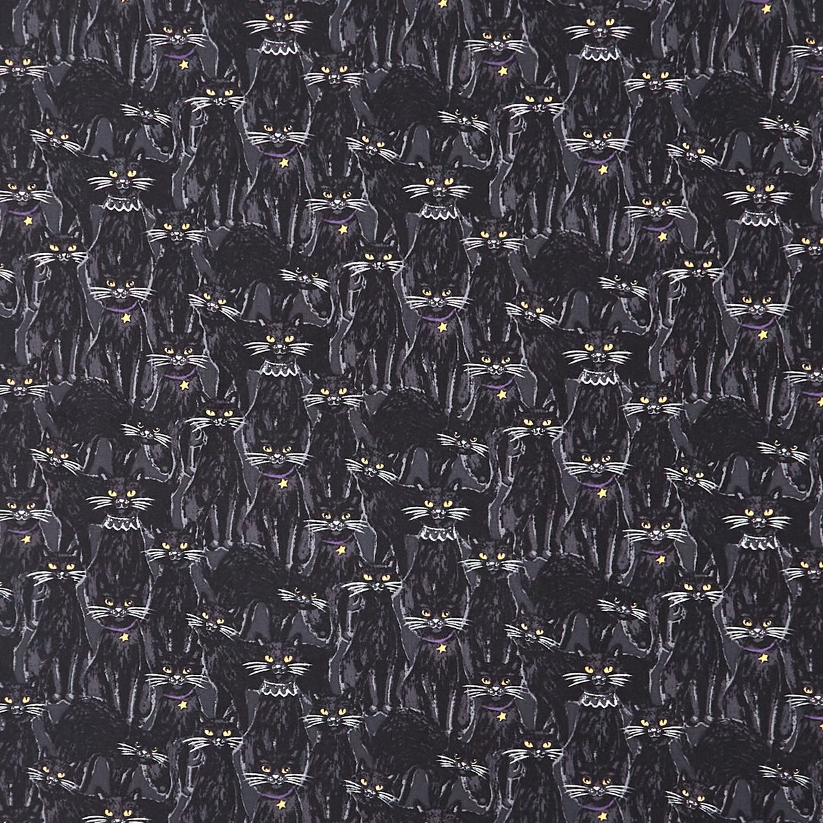 meow-gical-night-packed-cats-black-yardage