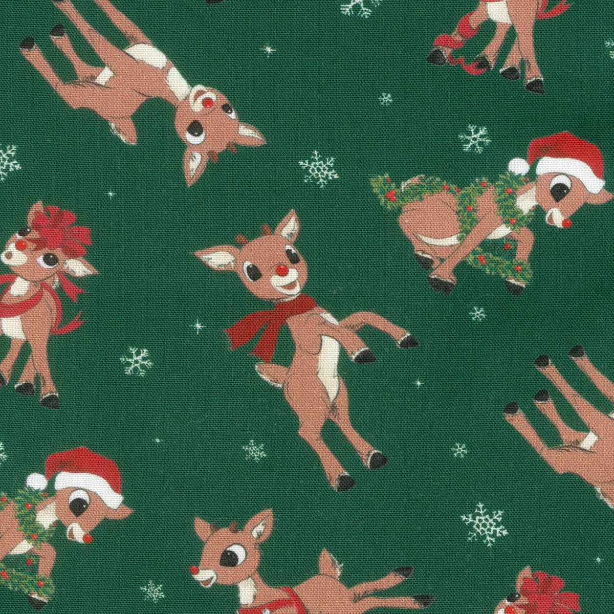 rudolph-the-red-nosed-reindeer-rudolph-toss-dark-green-yardage
